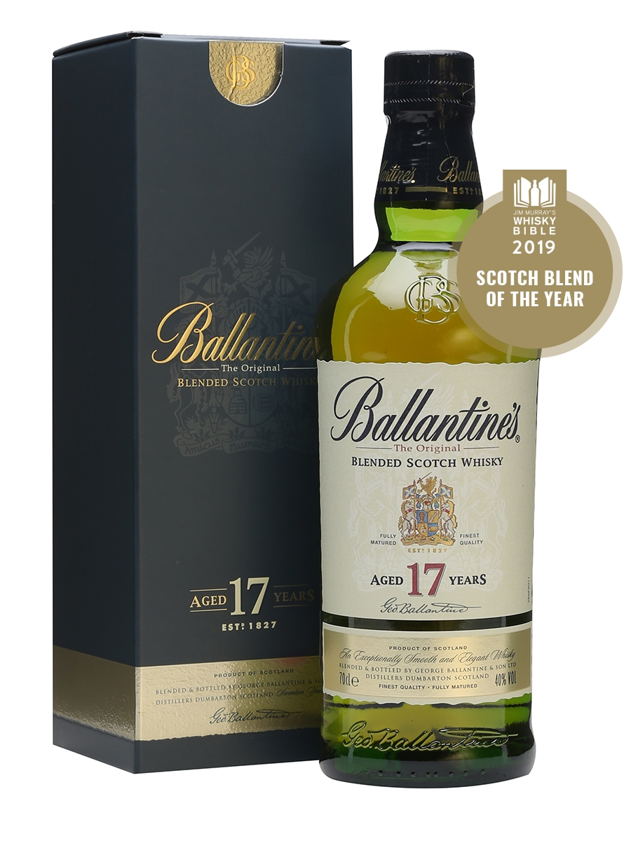 garrafa de whisky Ballantine's 17 Anos