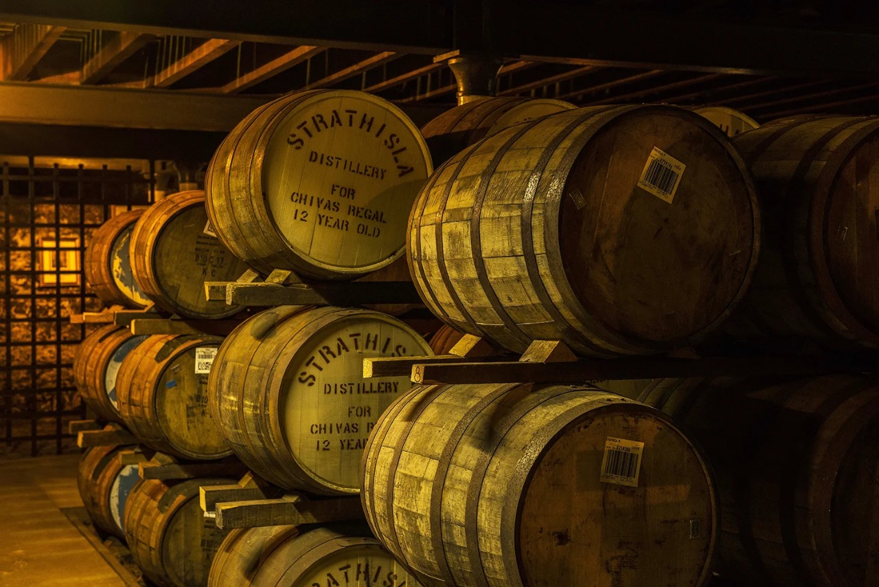barris para envelhecimento de whisky chivas 12